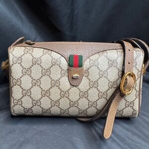 Vintage Gucci GG Supreme Web Sherry Line Bag with COA